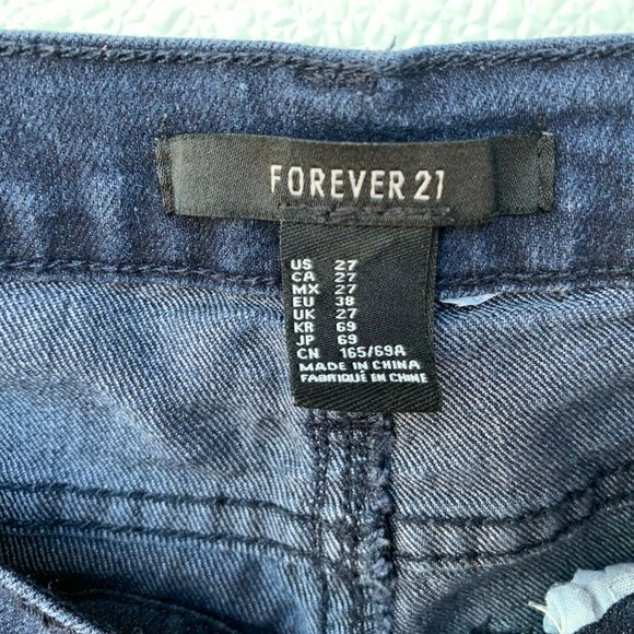 Forever 21 Women's Jeans‎ Size 27 Dark Wash Skinny - Picture 7 of 8